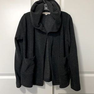 LOFT Hooded Open Front Long Sleeve Cozy Soft Sweater/Coat Small